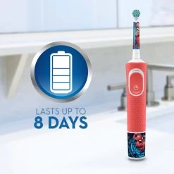 Oral B Oral-B Pro 100 Kids 3+Years Electric Toothbrush - Spiderman -Electronics Shop oral b power toothbrush pro 100 kids spiderman rechargable toothbrush 1