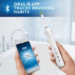 Oral B Oral-B SMART 5500 Electric Toothbrush +3 Refills With Travel Case - White -Electronics Shop oral b power toothbrush smart 5500 white 2