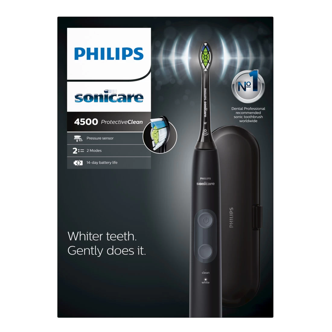 Philips Sonicare ProtectiveClean 4500 Whitening Electric Toothbrush - Black 1 Philips Sonicare ProtectiveClean 4500 Whitening Electric Toothbrush - Black