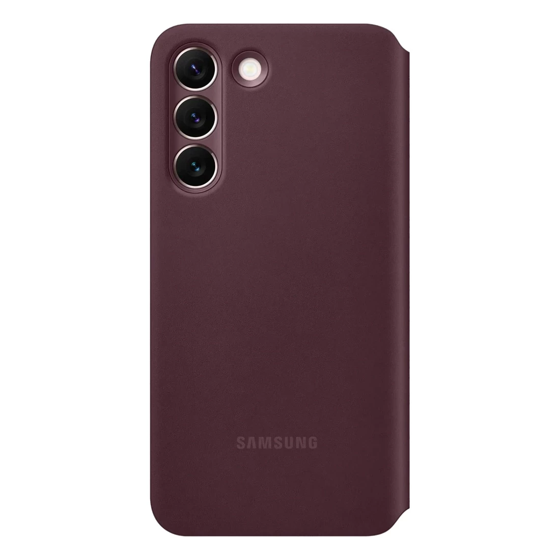 Samsung Galaxy S22+ Plus Smart Clear View Cover EF-ZS906CEEGWW - Burgundy 2 Samsung Galaxy S22+ Plus Smart Clear View Cover EF-ZS906CEEGWW - Burgundy - Image 2