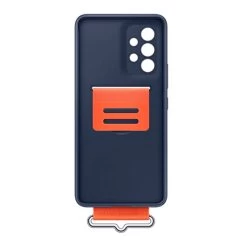 Samsung Galaxy A73 5G Silicone Cover With Strap EF-GA736TNEGWW - Navy -Electronics Shop samsung silicone cover with strap case for galaxy a53 2 1