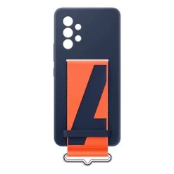 Samsung Galaxy A73 5G Silicone Cover With Strap EF-GA736TNEGWW - Navy