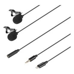 Saramonic LavMicro U1C Dual Omnidirectional Lavalier Microphone With Lightning Connector For IOS Devices (6m) -Electronics Shop saramonic clip on microphone with lighting connectorc 4