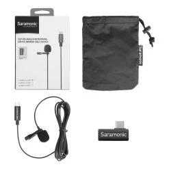 Saramonic LavMicro U3A Omnidirectional Clip-on Lavalier Microphone With USB Type-C Connector -Electronics Shop saramonic clip on microphone with usb type c connector 1