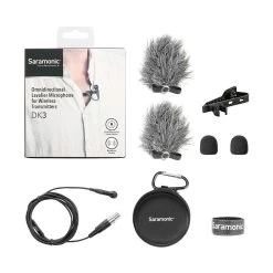 Saramonic DK3D Omnidirectional Lavalier Microphone TA5F Mini XLR 5-Pin Connector -Electronics Shop saramonic dk3d omnidirectional lavalier microphone pack