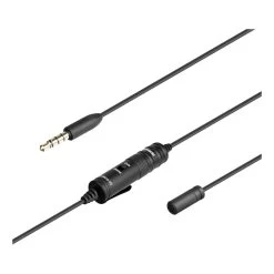 Saramonic LavMicro U2 Omnidirectional Lavalier Microphone 3.5mm Locking Type Male Jack To USB Type C