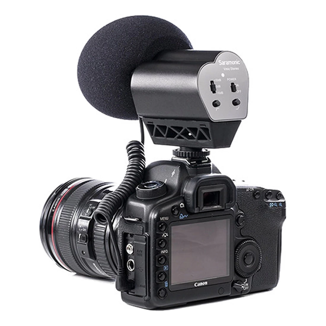 Saramonic Vmic Stereo Camera-Mount Stereo Condenser Microphone 5 Saramonic Vmic Stereo Camera-Mount Stereo Condenser Microphone - Image 5