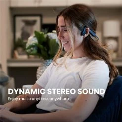 Shokz OpenMove Bone Conduction Open-Ear Lifestyle/Sport Headphones - Elevation Blue -Electronics Shop shokz openmove bone conduction open ear lifestyle sport headphones blue 2