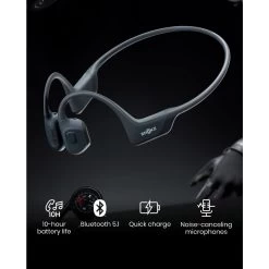 Shokz OpenRun Pro Premium Bone Conduction Open Ear Bluetooth Headphones - Black 8 Shokz OpenRun Pro Premium Bone Conduction Open Ear Bluetooth Headphones - Black -Electronics Shop shokz openrun aeropex pro wireless bluetooth headphones black 2