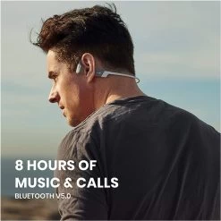 Shokz OpenRun Wireless Open-Ear Sport Headphones - Grey -Electronics Shop shokz openrun wireless open ear sport headphones grey 3