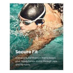 Shokz OpenSwim Bone Conduction Open-Ear MP3 Waterproof Headphones - Sapphire Blue -Electronics Shop shokz openswim headphones conduction 2