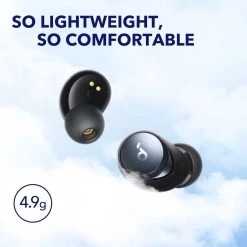 Soundcore Space A40 Active Noise Cancelling Wireless Earbuds - Black -Electronics Shop soundcore adaptive cancelling blk 1
