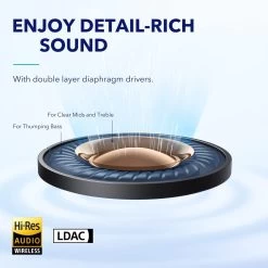 Soundcore Space A40 Active Noise Cancelling Wireless Earbuds - Black -Electronics Shop soundcore adaptive cancelling blk 2