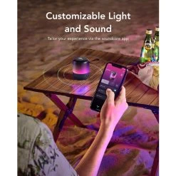 Soundcore Glow Mini Portable Speaker 360° Dynamic Sound Customizable Light Show - Black -Electronics Shop soundcore glow mini portable speaker 360 dynamic sound customizable light show black 1