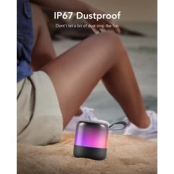 Soundcore Glow Mini Portable Speaker 360° Dynamic Sound Customizable Light Show - Black -Electronics Shop soundcore glow mini portable speaker 360 dynamic sound customizable light show black 2