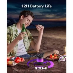 Soundcore Glow Mini Portable Speaker 360° Dynamic Sound Customizable Light Show - Black -Electronics Shop soundcore glow mini portable speaker 360 dynamic sound customizable light show black 3